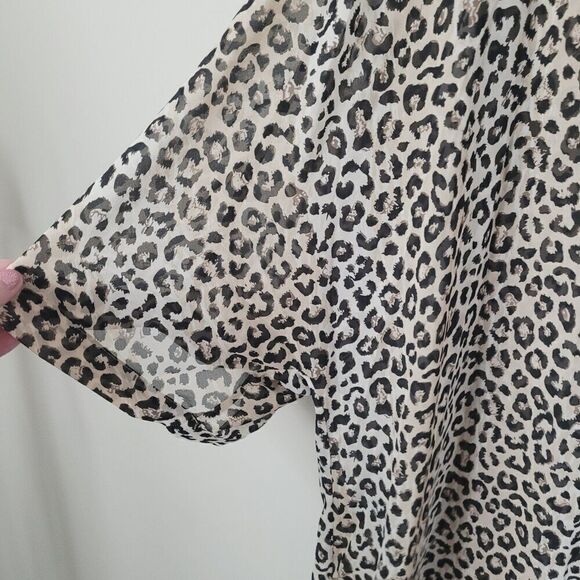 Notes Du Nord Animal Printed V-Neck Cover Up Size L/XL - Picture 6 of 8